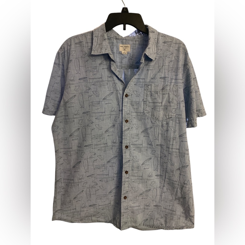 Jack O’Neill Men's Blue Patterned Shirt L GUC